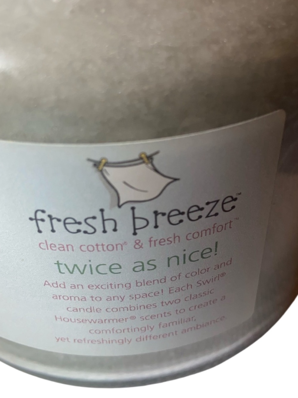 Retired Yankee Candle Fresh Breeze 14.5 Oz swirl candle NEW HTF Rare - Picture 4 of 5